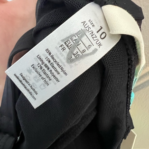 Sea Level Essentials Black Twist Front One Piece Swimsuit - Picture 7 of 9